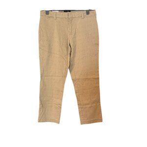 NWT Tommy Hilfiger Womens Waverly Khaki Crop Pants Size 6 Dot